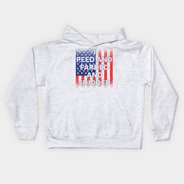 Peed Farded Shidded Meme Memes Dog Funny Election 202 Politics Kids Hoodie by Mellowdellow